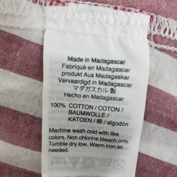 J. Crew Shirt Top Button Front Lydia Stripe Long Sleeves Cotton XS - Picture 10 of 11